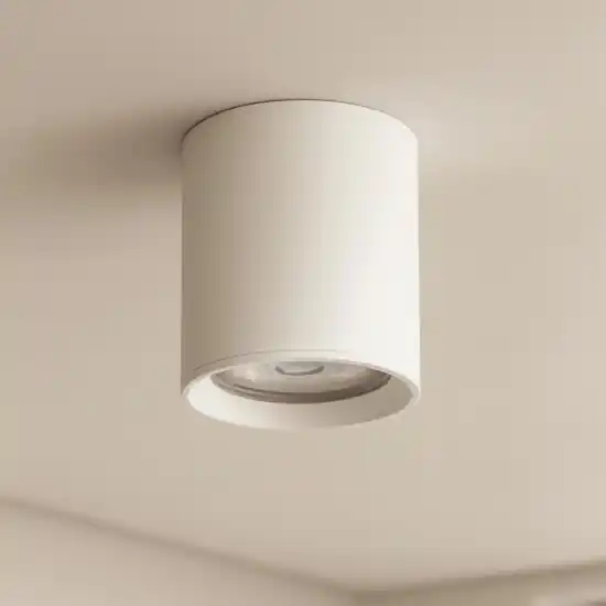 Faretto cilindro bianco per interni da soffitto Affare