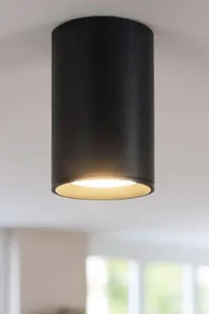 A Buon Prezzo Faretto sporgente nero cilindro da soffitto