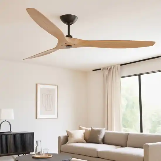 Offerta Lampo Ventilatore da soffitto con pale in legno 28mq silenzioso
