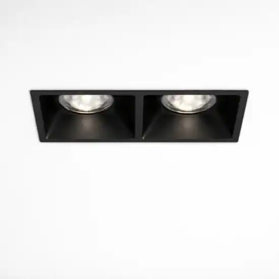 Ordina Subito Cestello faretto nero 2 luci da incasso a soffitto