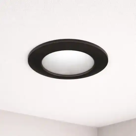Soddisfatti O Rimborsati Faretto per bagno doccia da incasso nero rotondo ip44