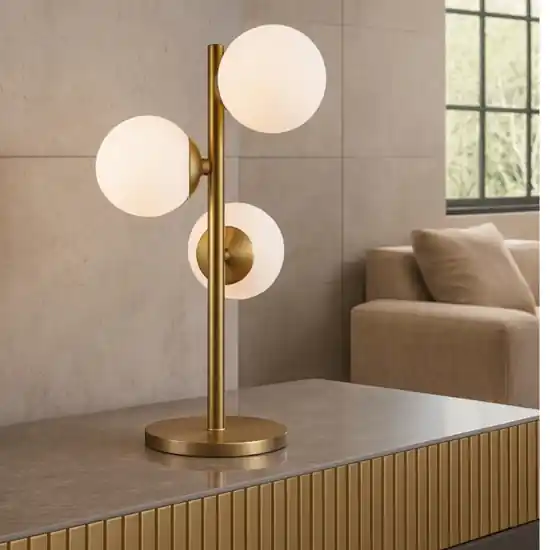 Perlage tl3 ideal lux lampada da tavolo ottone stile contemporaneo Promo Stagionale