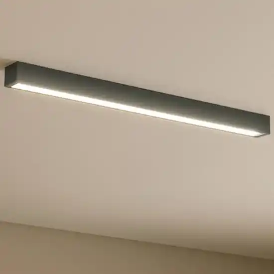 Vendita Finale Plafoniera da cucina nera 92cm led t8 16w 3000k