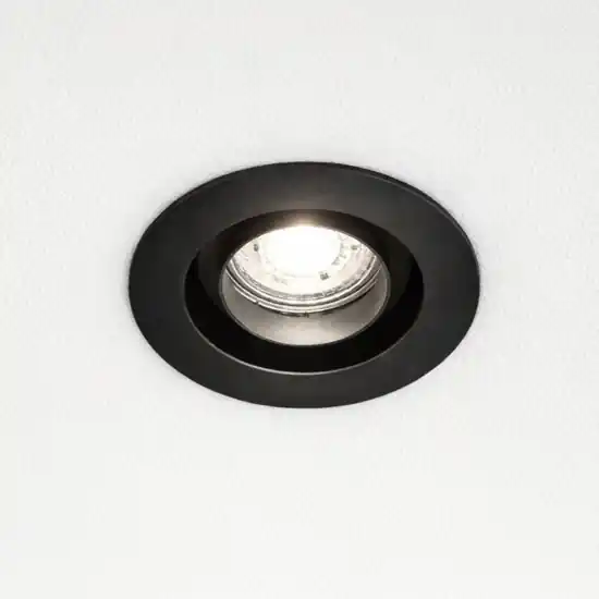 Must-Have Faretto da incasso a soffitto nero rotondo orientabile