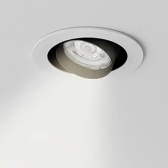 A Buon Prezzo Faretto da incasso a soffitto rotondo bianco orientabile