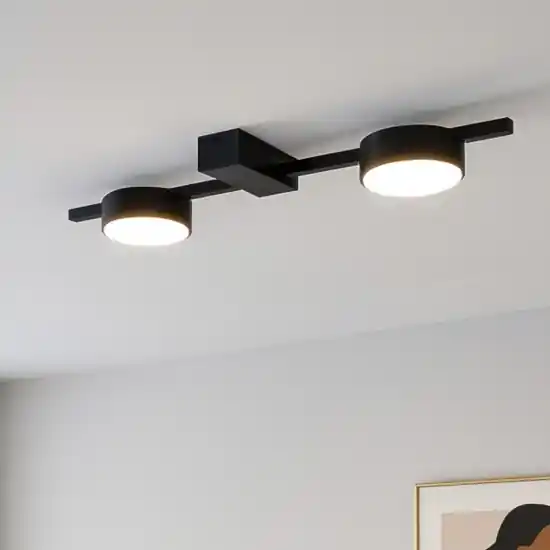 Professionale Plafoniera lampada nera da soffitto design minimale