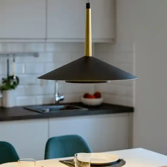 Prezzo Scontato Lampadario per cucina led 8w 3000k nero oro