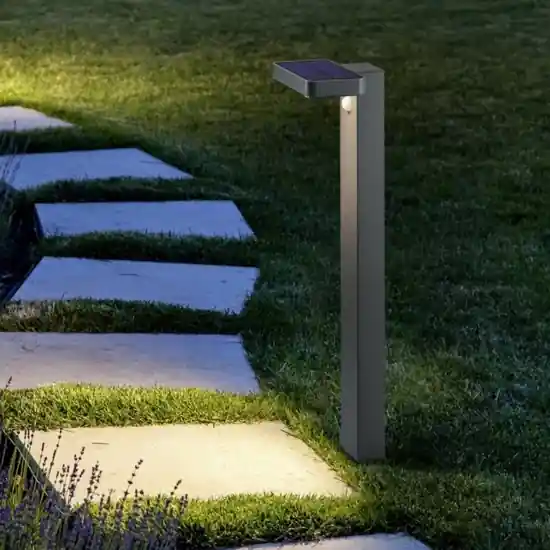 Lampione solare con picchetto da giardino led 3000k sensore movimento Popolare