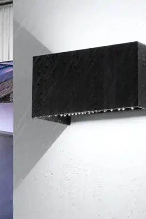 Applique 24w 3000k rettangolare nero da esterno moderna Spedizione Espresso