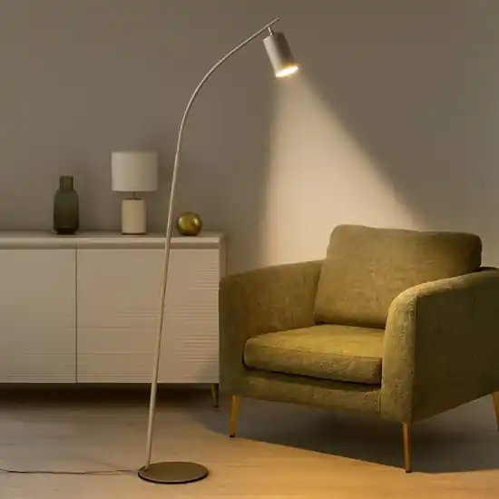 Super Prezzo Lampada da terra pt murga ondaluce doppio led 3000k orientabile oro