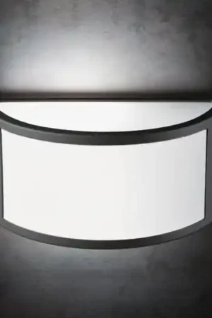 Applique da esterno balcone curva grigio antracite Spedizione Espresso