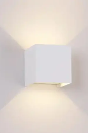 Applique 20w 3000k cubo bianco xl led da esterno Occasione Imperdibile