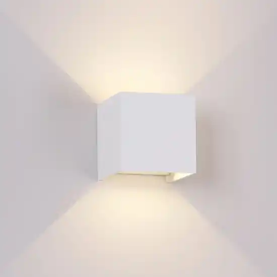 Applique 20w 3000k cubo bianco xl led da esterno Occasione Imperdibile