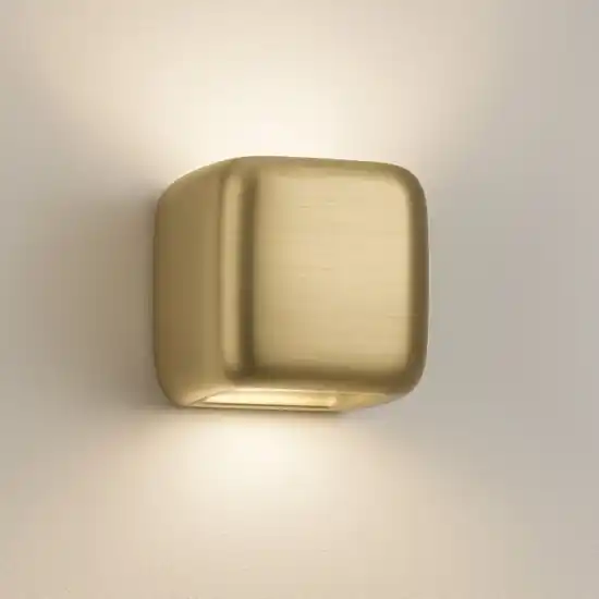 Applique da interno moderno cubo oro gea luce babol Promozione