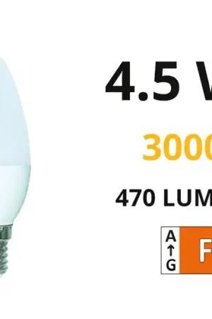 Super Prezzo Life lampadina led e14 4,5w 3000k 470lm candela bianco ottica 290