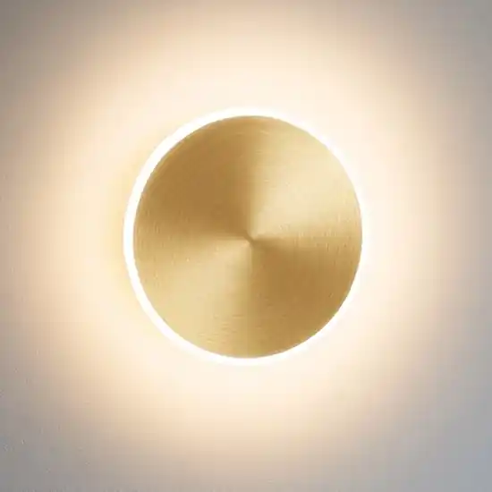 Gea luce fortuna applique led 20w 3000k oro rotonda moderna Miglior Prezzo