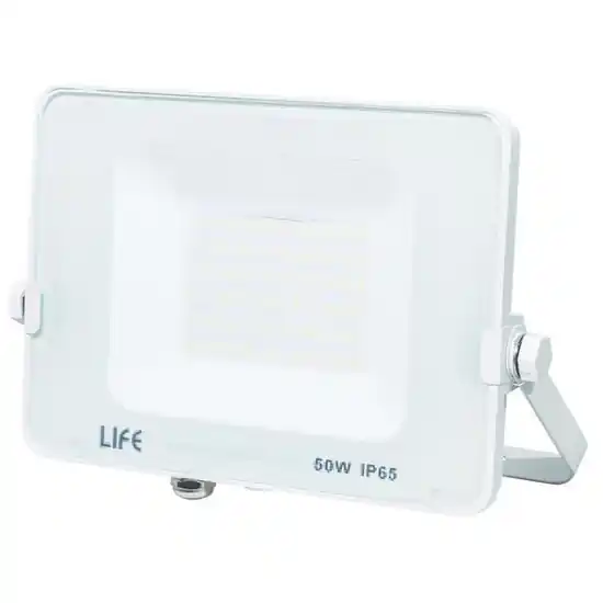 Offerta Applique da esterno faro proiettore led 50w 4000k ip65 slim bianco