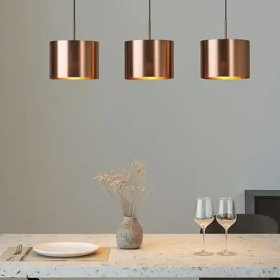 Offerta Limitata Eglo saganto lampadario cilindri rame per tavolo soggiorno