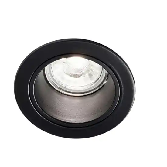 Soddisfatti O Rimborsati Faretto tondo da incasso nero per controsoffitto isyluce