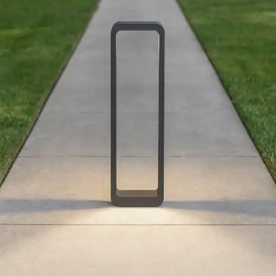 Lampione da giardino design moderno antracite led 6w 3000k Ultime Pezzi