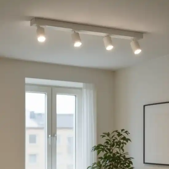 Affare Ideal lux rudy bianco gu10 7w 3000k lampada da soffitto con 4 faretti led
