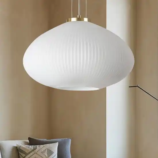 Compra Oggi Stesso Plisse sp1 d45 ideal lux lampadario sfera di vetro bianco