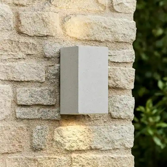 Applique quadrato di cemento bianco ip65 per esterno Non Perdere