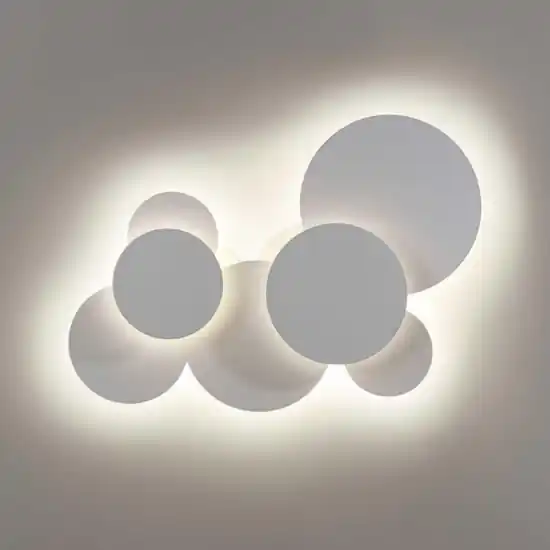 Ideal lux cloud pl d74 grande applique moderna design led 46w 3000k Più Venduto