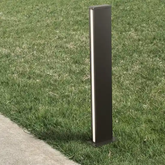 Lampione rettangolare nero moderno led 12w 3000k per esterno Compra Oggi Stesso