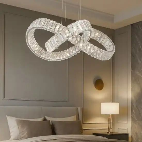 Ultime Pezzi Lampadario di cristallo per camera da letto stile contemporaneo