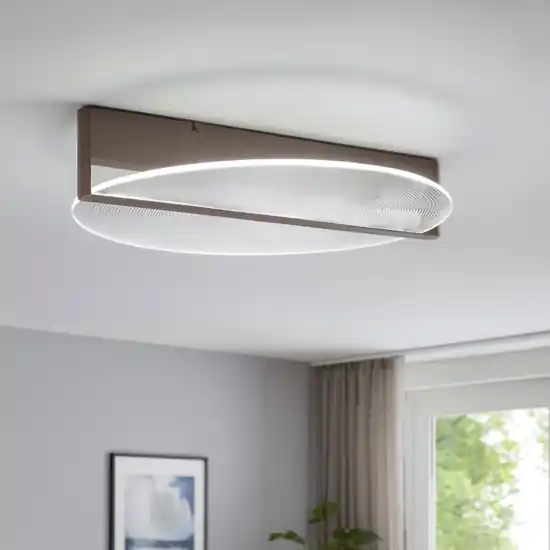 Plafoniera 29w 3000k moderna caffe dimmerabile per cucina Prezzo Basso