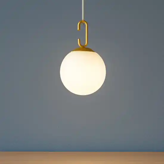 Professionale Lampada a sospensione led sfera vetro per camera da letto
