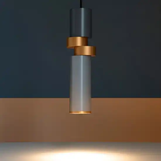 Lampada a sospensione palette per comodino camera da letto oro argento maytoni Must-Have