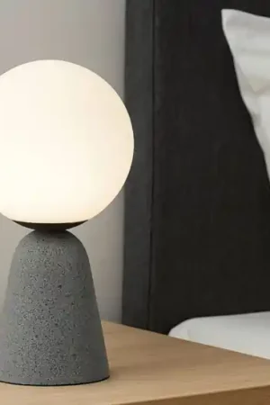 Abat-jour di cemento per comodino camera da letto moderna Promozione