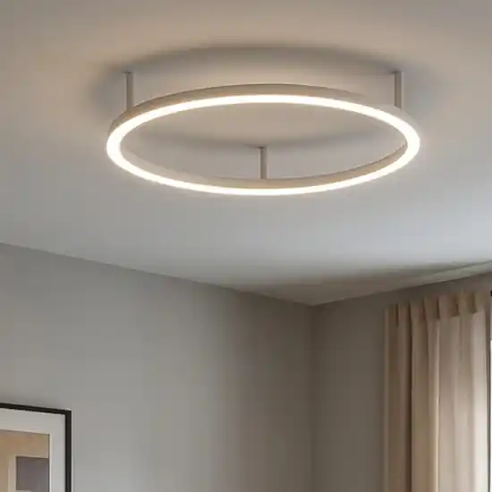 Di Tendenza Oracle slim pl d050 round plafoniera led 3000k tonda 50cm bianca per ingresso