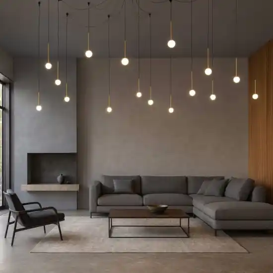 Ideal lux lucciola lampadario ragno sp16 led 16w 3000k nero Scelto Dai Clienti