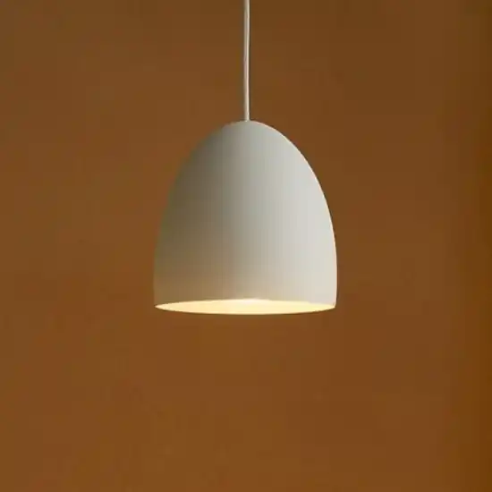 Lampada a sospensione cupola gesso bianco Offerta Limitata
