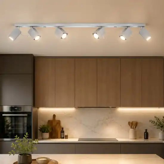 Plafoniera grigio con faretti orientabili Sconto