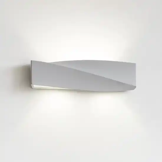 Spedizione Espresso Applique in gesso grigio moderna rettangolare