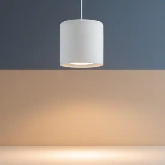 Lampada a sospensione cilindro bianco per isola Economico