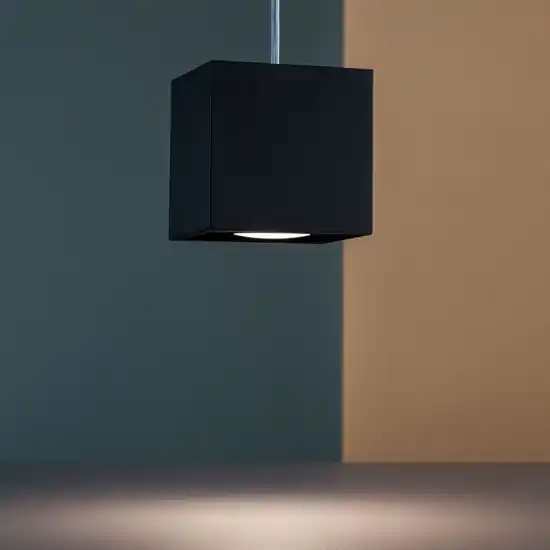 Prezzo Ridotto Lampada a sospensione cubo nero moderna