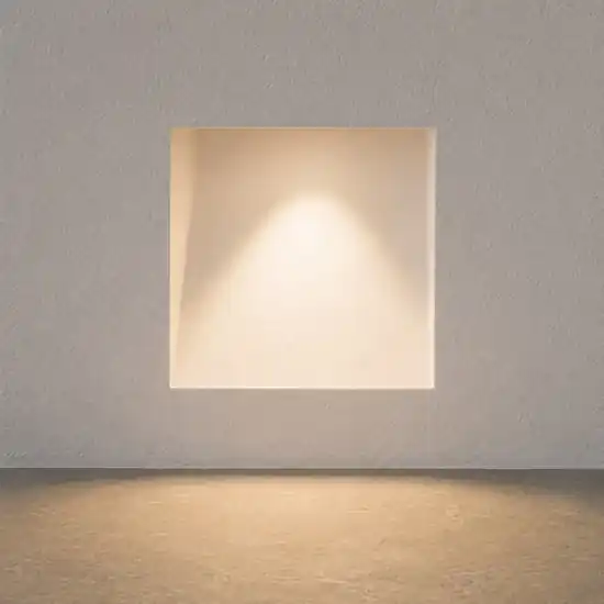 Offerta Del Giorno Segnapasso di gesso da incasso a scomparsa bianco g9 led
