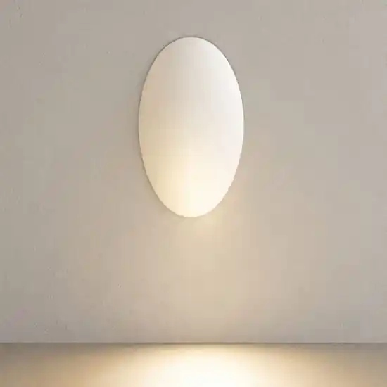 Ultime Pezzi Segnapasso in gesso da incasso bianco ovale