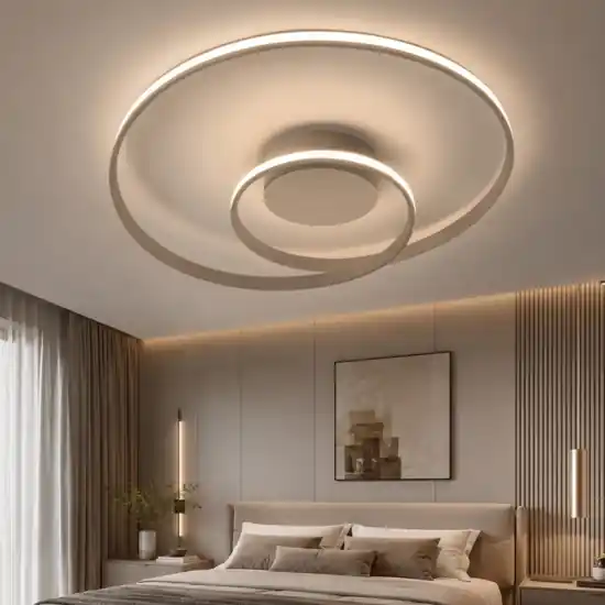 Plafoniera led 3000k 4000k spirale sabbia circuit vivida international Reso Gratuito