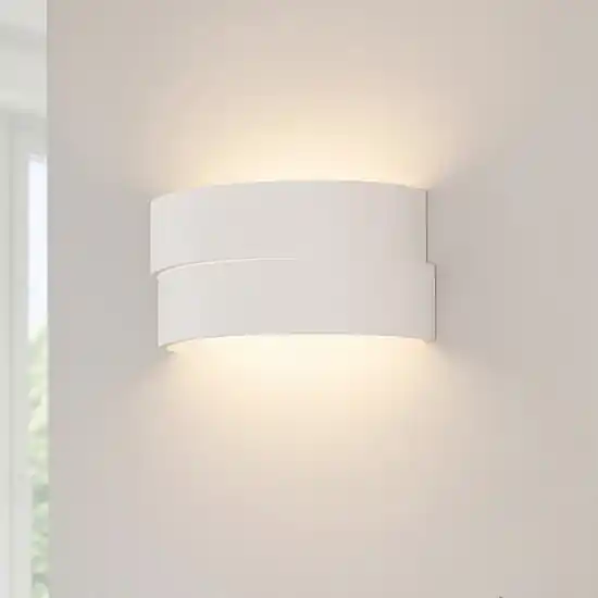 Applique di gesso pitturabile design moderna curva Saldi