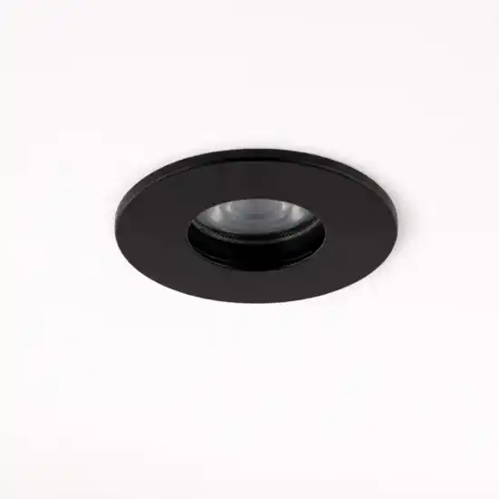 Offerta Lampo Faretto da incasso soffitto rotondo nero per bagno doccia ip54 gu10 220v