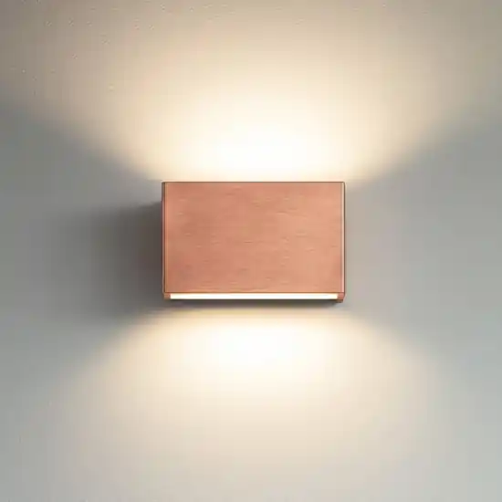 Compra Adesso Applique led 10w 3000k rame bi emissione box w2 linea light