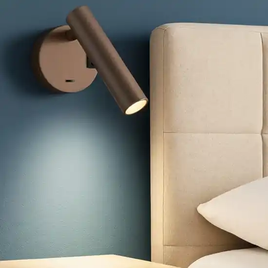 Applique orientabile da comodino led 3000 4000k sabbia vivida betu Soddisfatti O Rimborsati