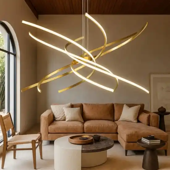 Offerta Del Giorno Toplight tornado lampadario per soggiorno oro led 4000k - 3000k