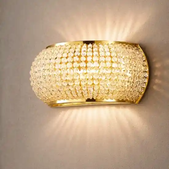 Pasha‘ ap3 applique cristallo oro lucido ideal lux Solo Oggi